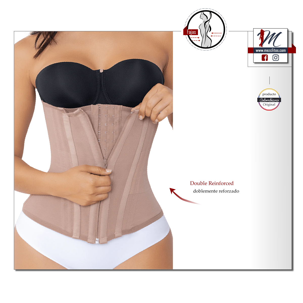 Jackie London Fajas | Hourglass Waist Trainer | 5039