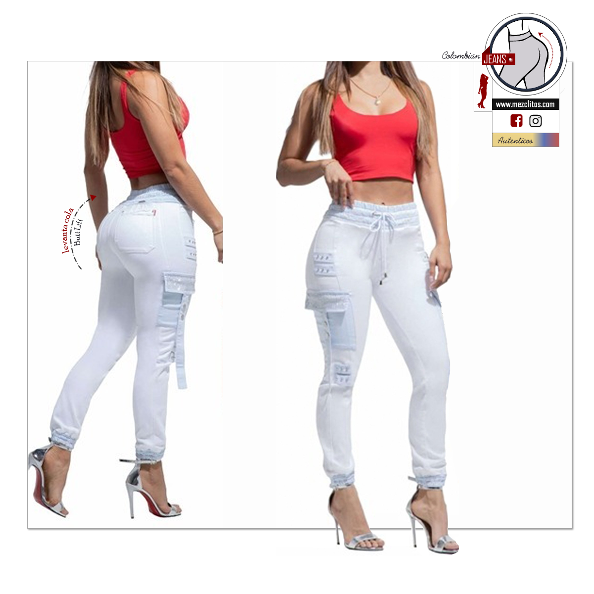 Lujuria Jeans Colombianos | Levanta Cola | Jogger Cargo Style | 71270