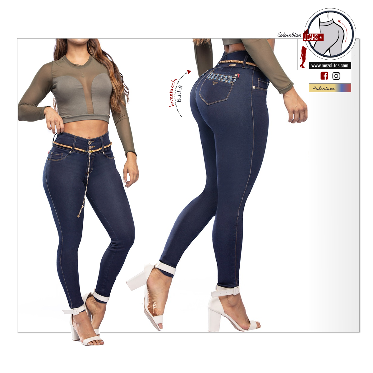 Lujuria Jeans Colombianos | Levanta Cola | Push UP | 71548