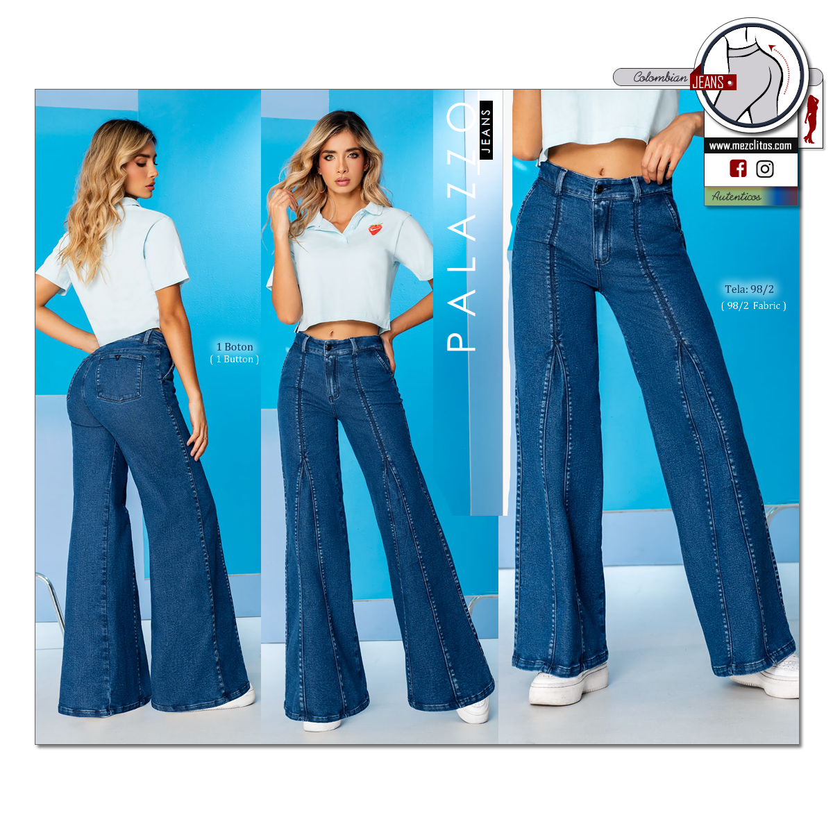 Seven7 Jeans Colombianos | Palazzo | 1715