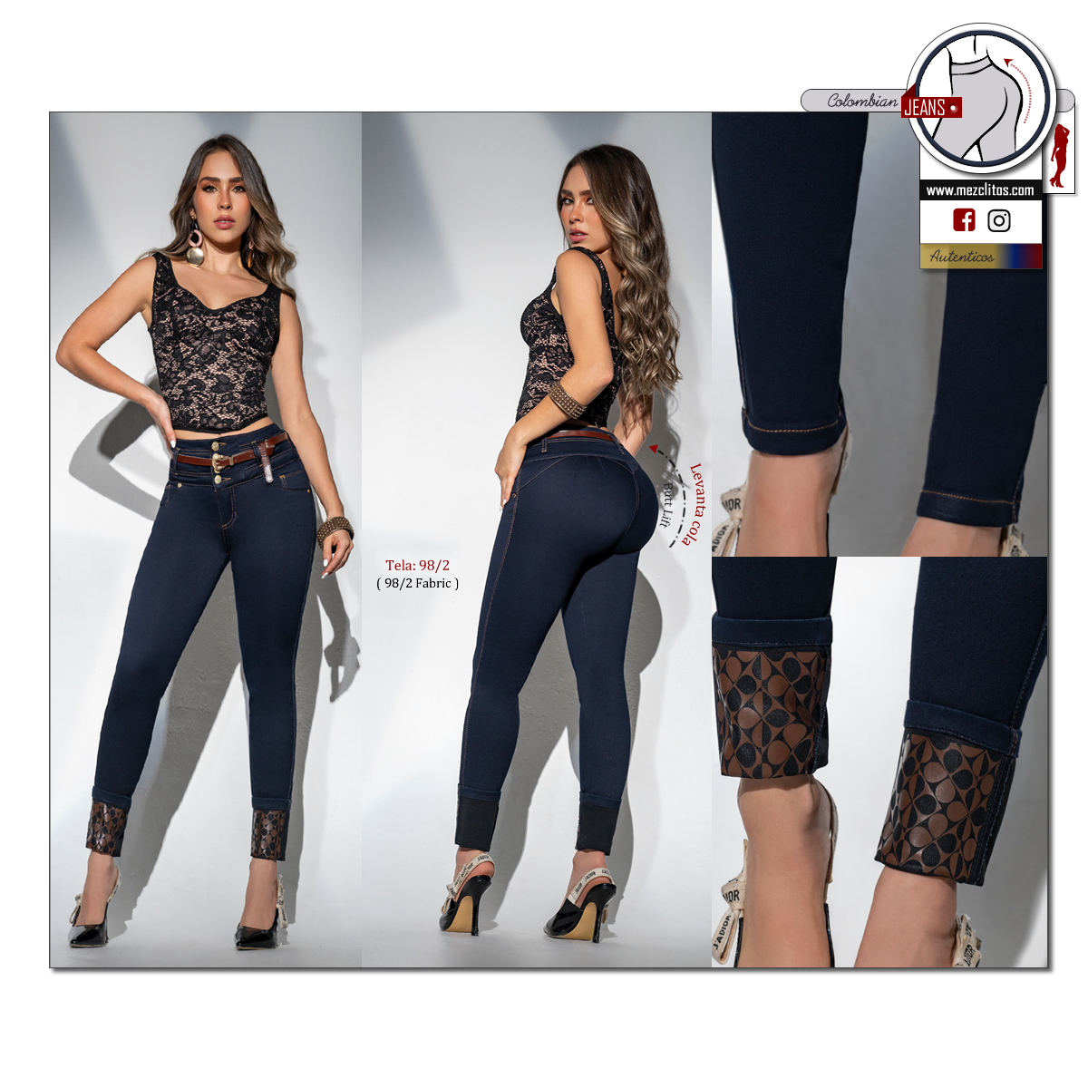 Seven7 Jeans Colombianos | Levanta Cola | 1733