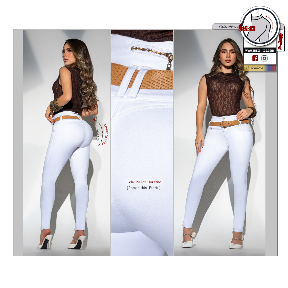 Seven7 Jeans Colombianos | Levanta Cola | 1751