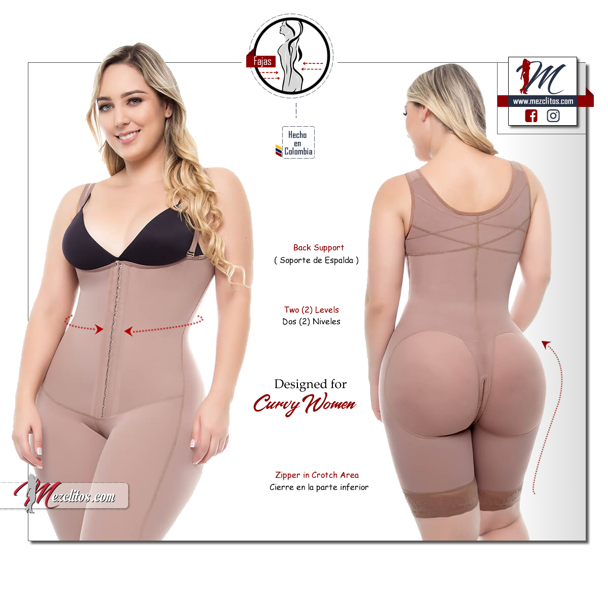Mold & Art Fajas 0206 - Curvy, Wide Hips