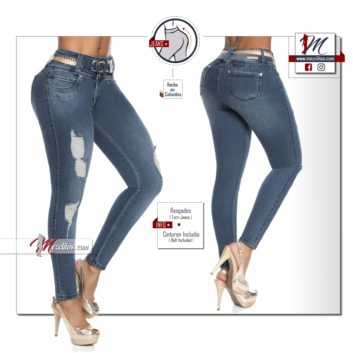 Pitbull Jeans PT6548 - 100% Colombianos