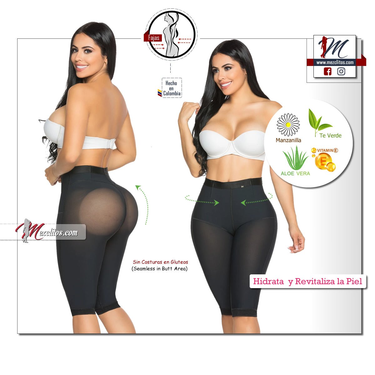 Stagmi Fajas - Capri w/ Natural Butt Lift 4002