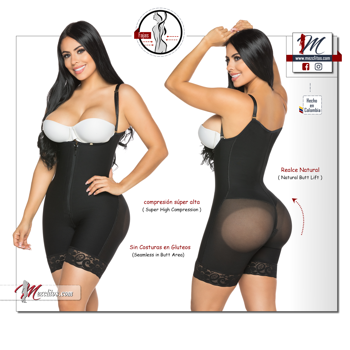 Stagmi Fajas 7089 - Seamless, Invisible High Compression ni