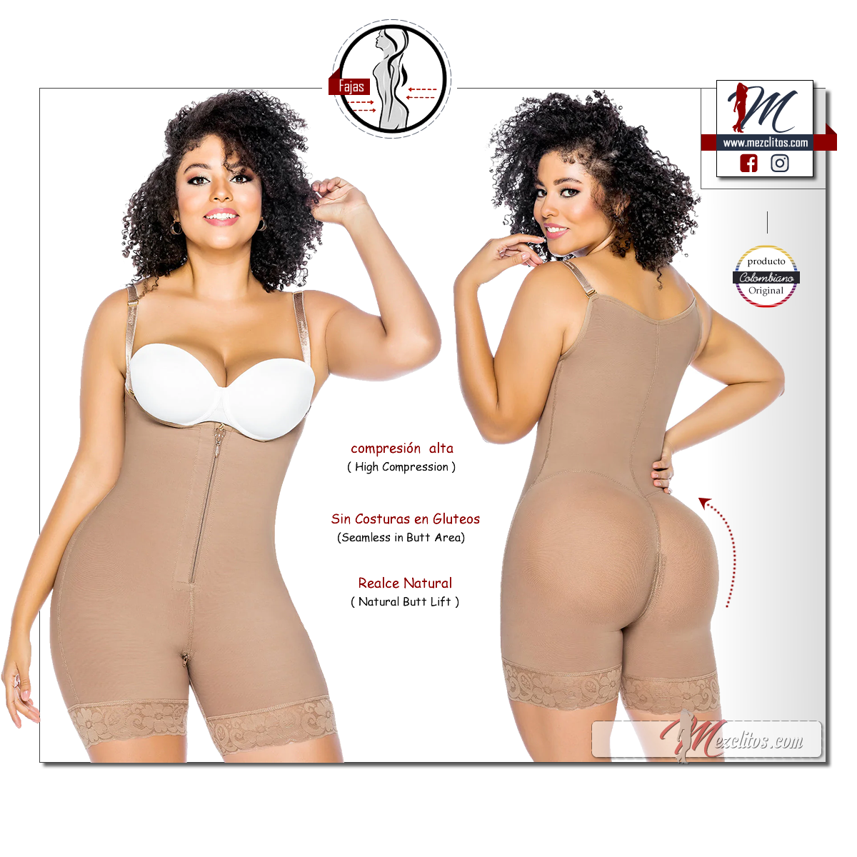 Stagmi Fajas 7089 - Seamless, Invisible High Compression ni