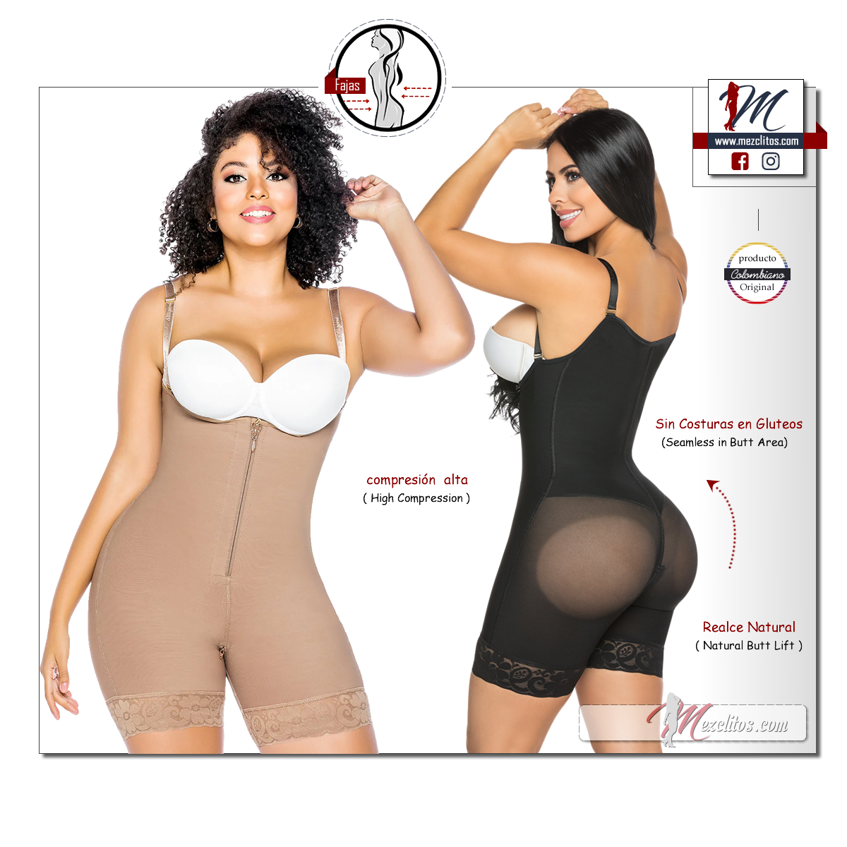 Stagmi Fajas 7089 - Seamless, Invisible High Compression ni