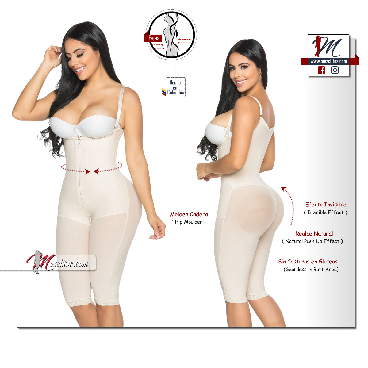 Stagmi Fajas | Invisible Seamless Long Style 7087