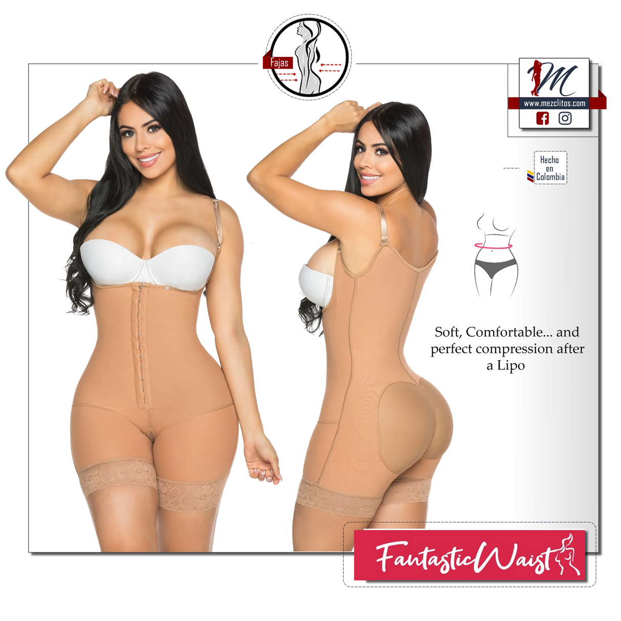 Stagmi Fajas 7098 - Fantastic Waist - Perfect for Lipo