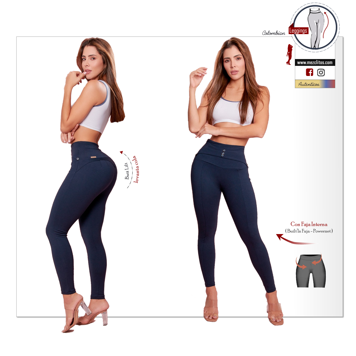 LeCle Leggings Colombianos | Levanta Cola | 831