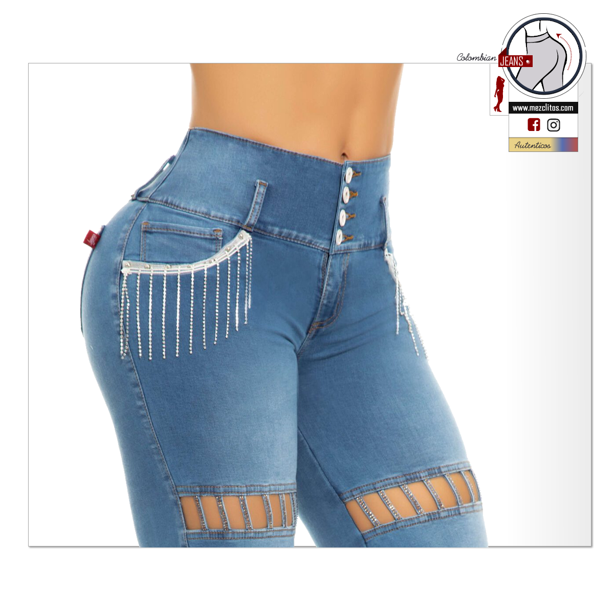 Lujuria Jeans Colombianos | Levanta Cola | Acampanados | 71046