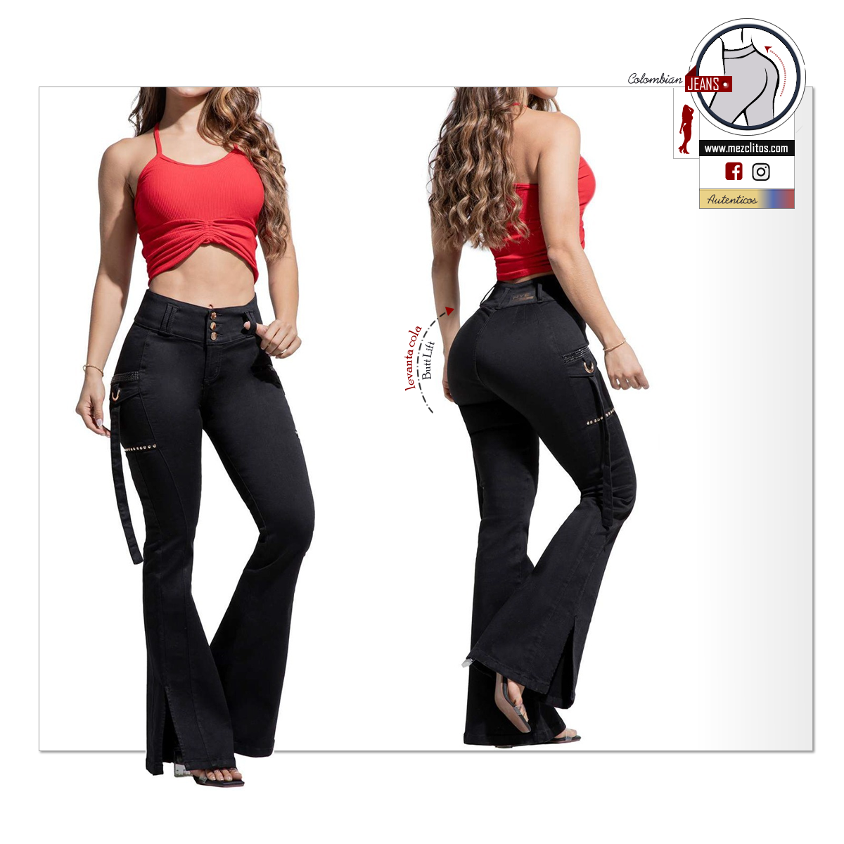 NYE Jeans Colombianos | Levanta Cola | Acampanado | 64557