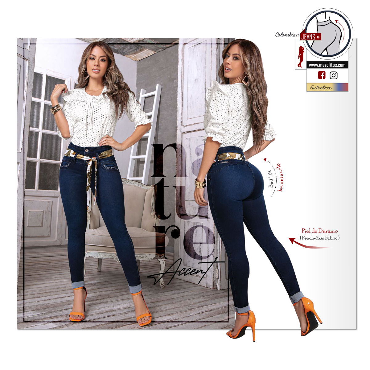 Bartolomeo Jeans Colombianos | Levanta Cola | 1612