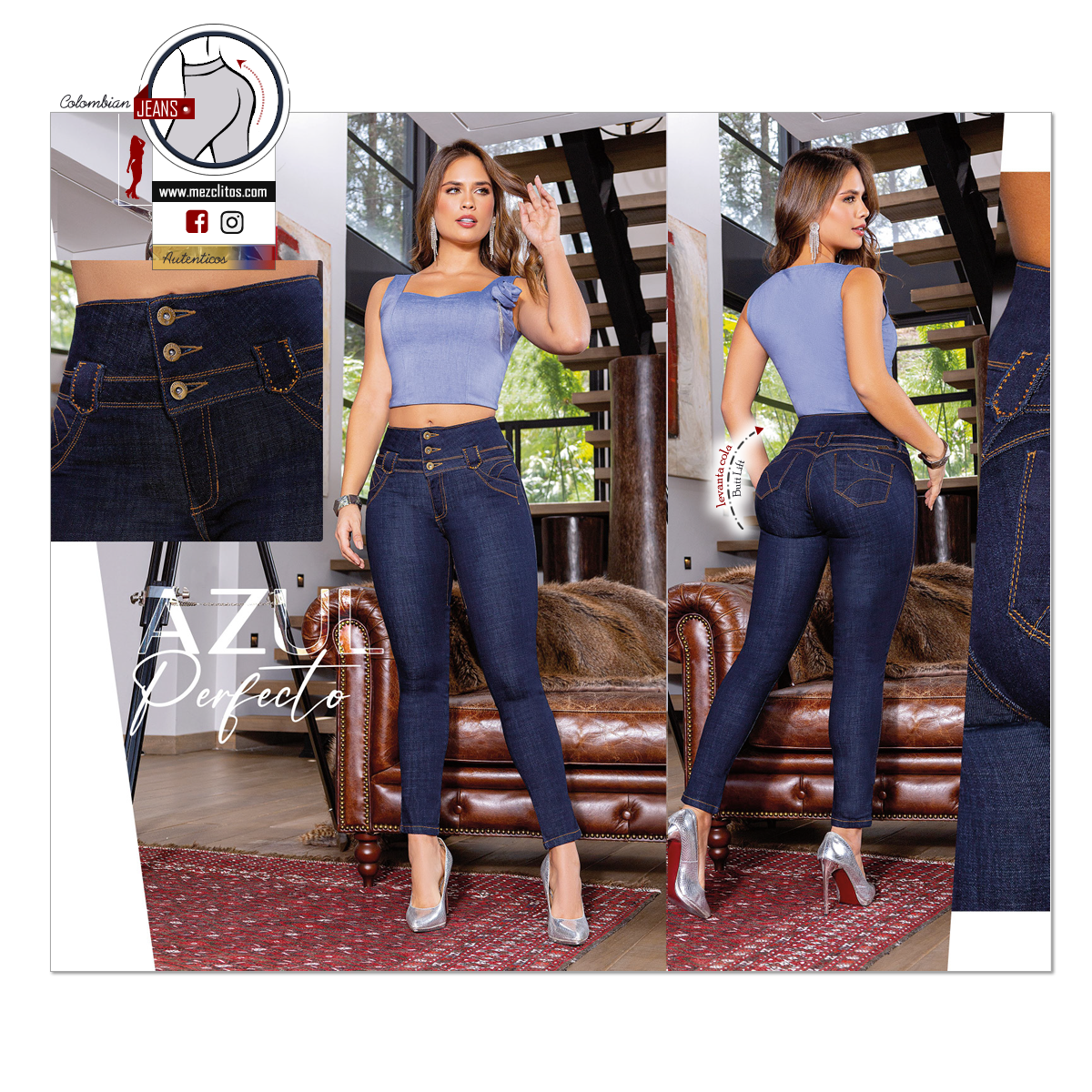 Bartolomeo Jeans Colombianos | Levanta Cola | 1698