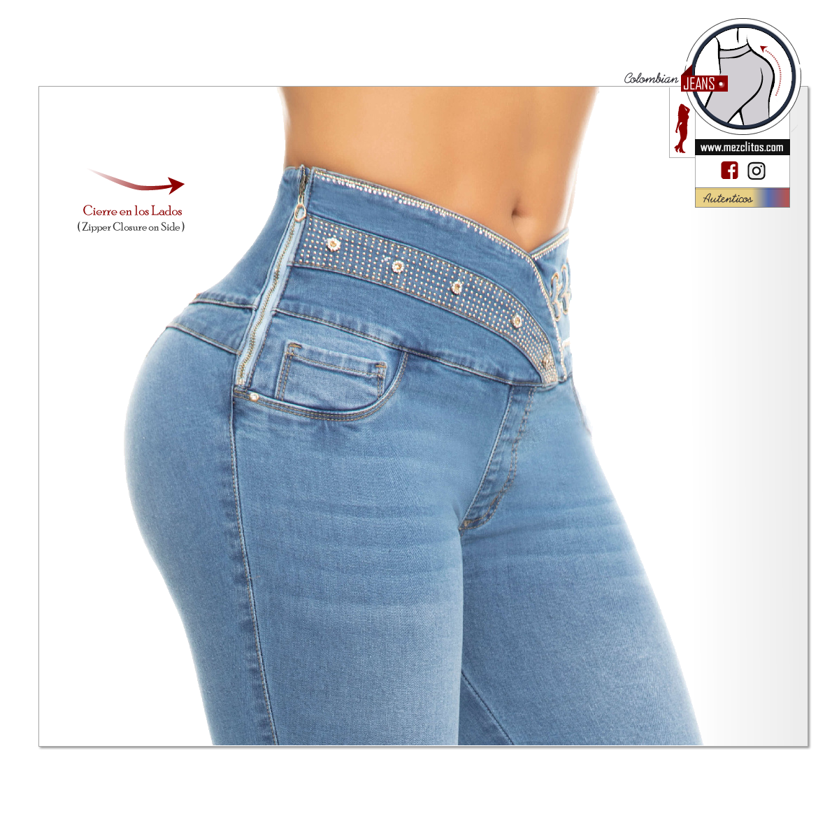 Lujuria Jeans Colombianos | Levanta Cola | Zipper Closure | 70951