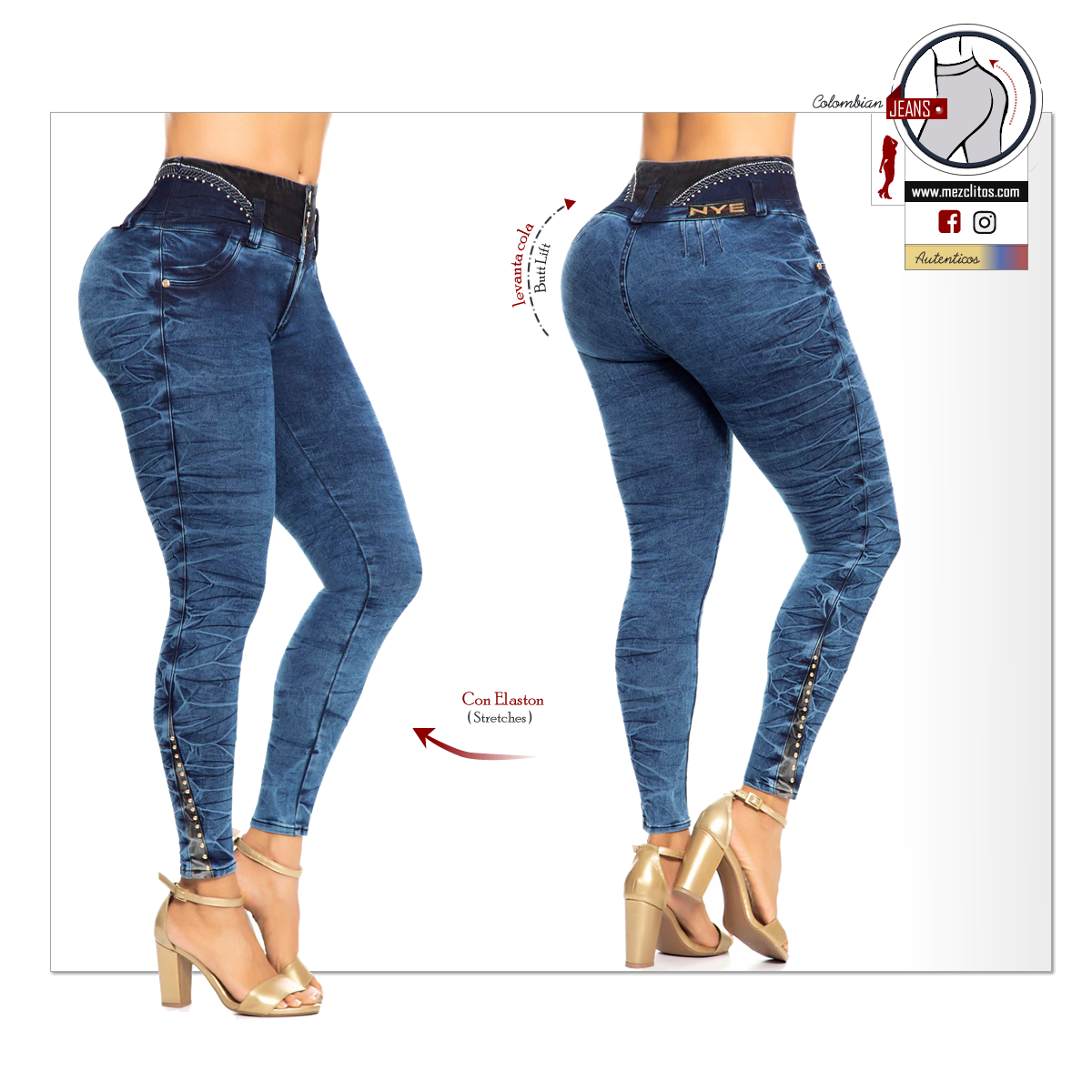 NYE Jeans Colombianos | Levanta Cola | 64059