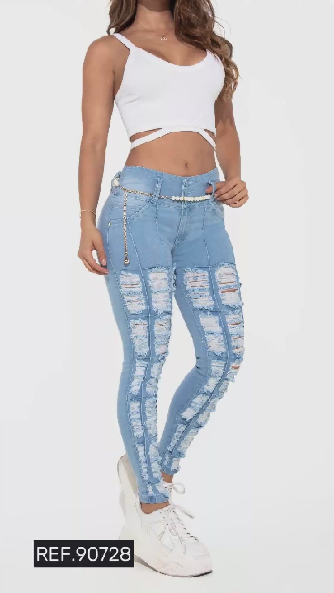 Ene2 Jeans Colombianos | Destroyed | 90728