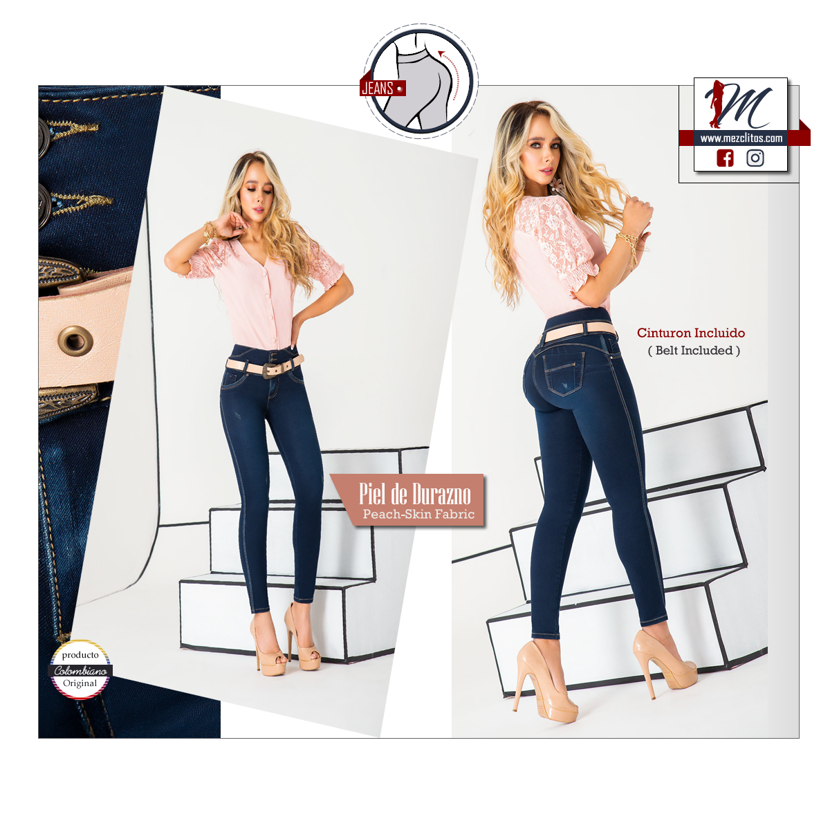 Seven7 Jeans Colombianos | Levanta Cola 1351