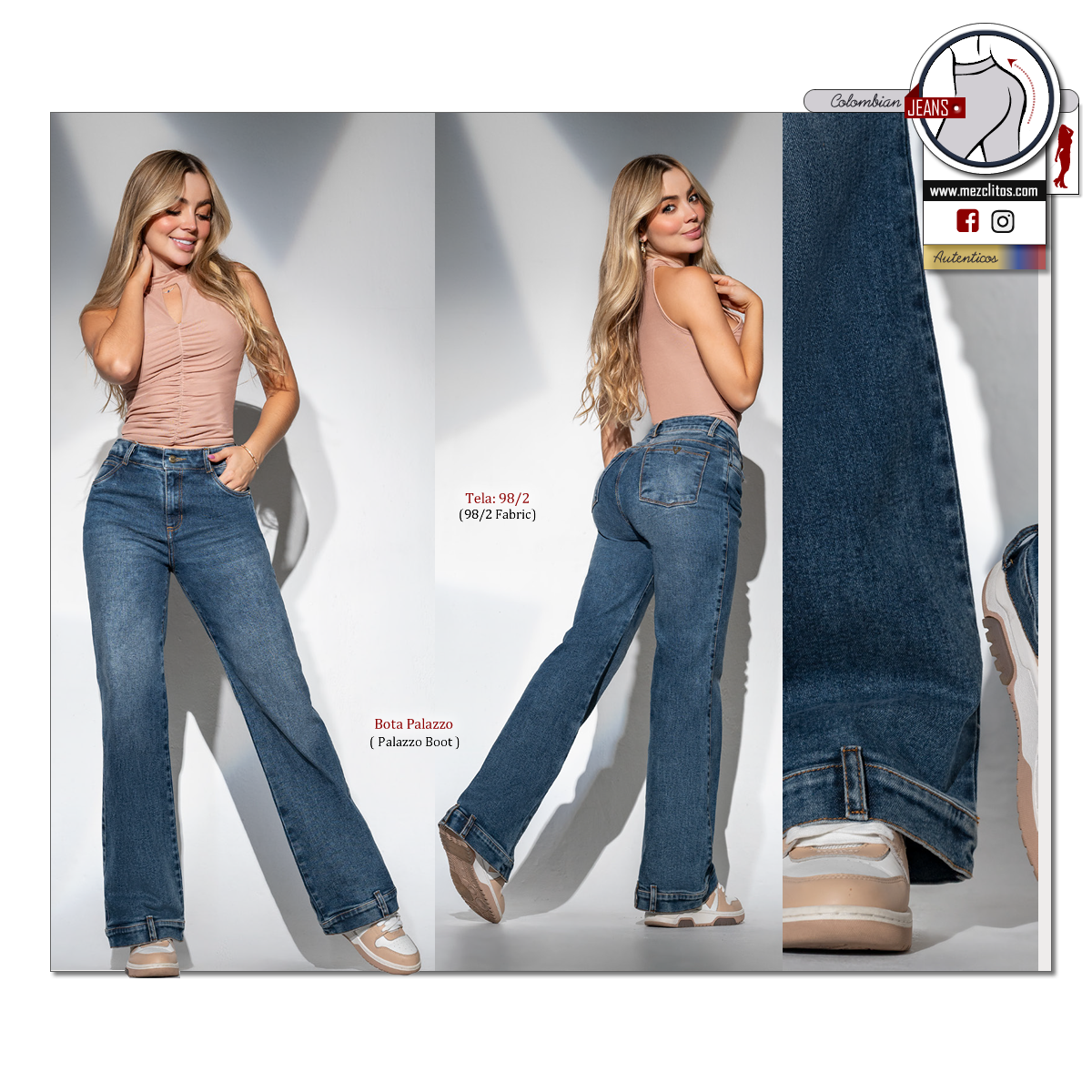 Seven7 Jeans Colombianos | Palazzo Style | 1727
