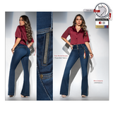 Seven7 Jeans Colombianos | Levanta Cola | Acampanado | 1741