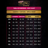 Bling Shapers 553 w/ Bra Faja - Guistar Shape - Small Waist, Large Hips