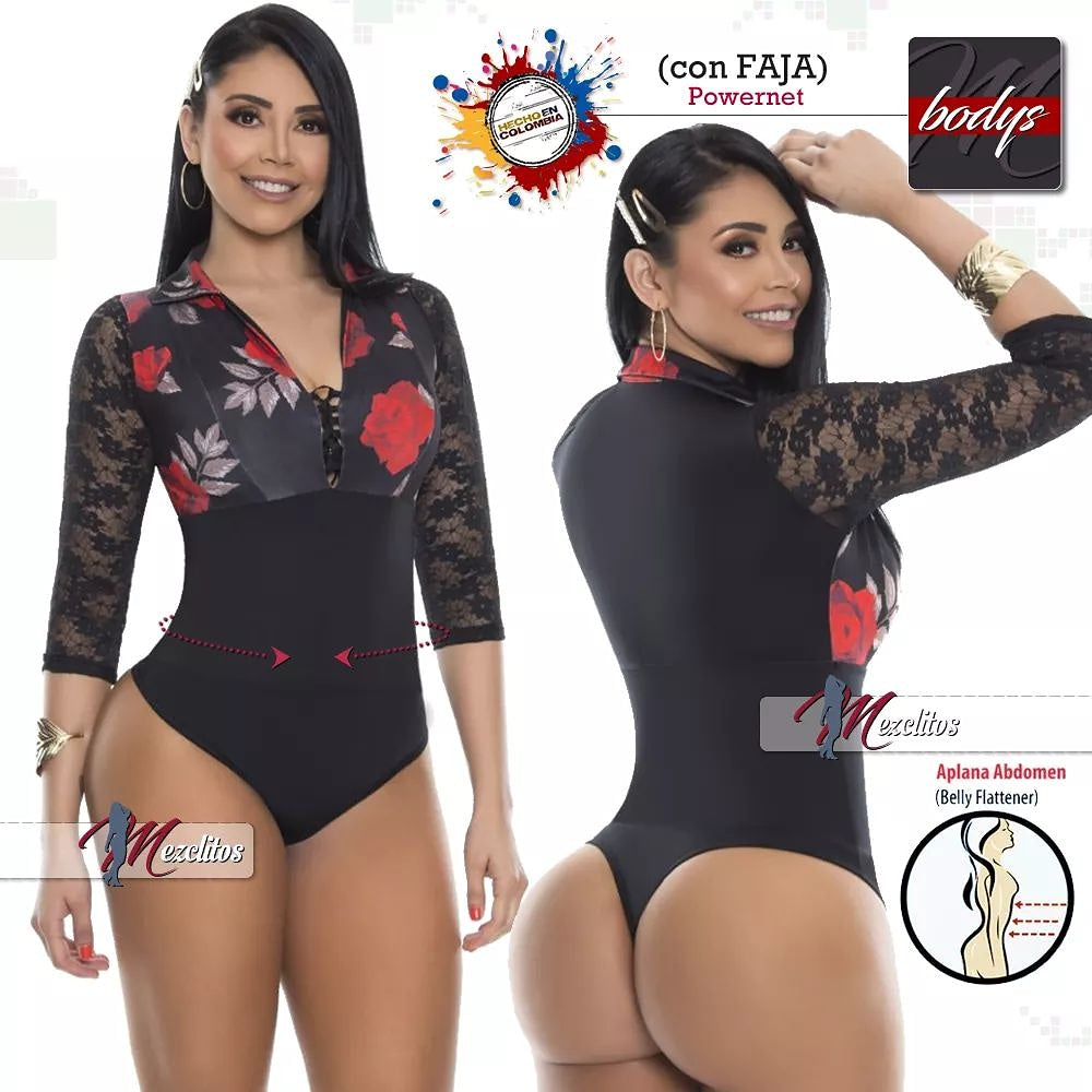 Capoheira Body Blusa BD3282 (Black) - 100% Colombiano