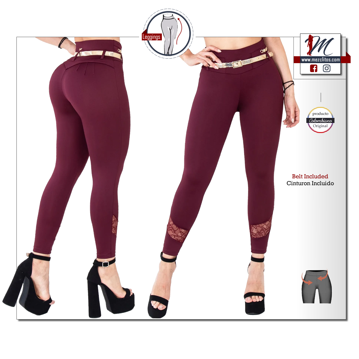 Leggings Levanta Cola Efecto Control de Abdomen 238