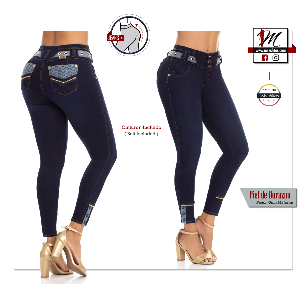 Revel Jeans Colombianos Levanta Cola 57003