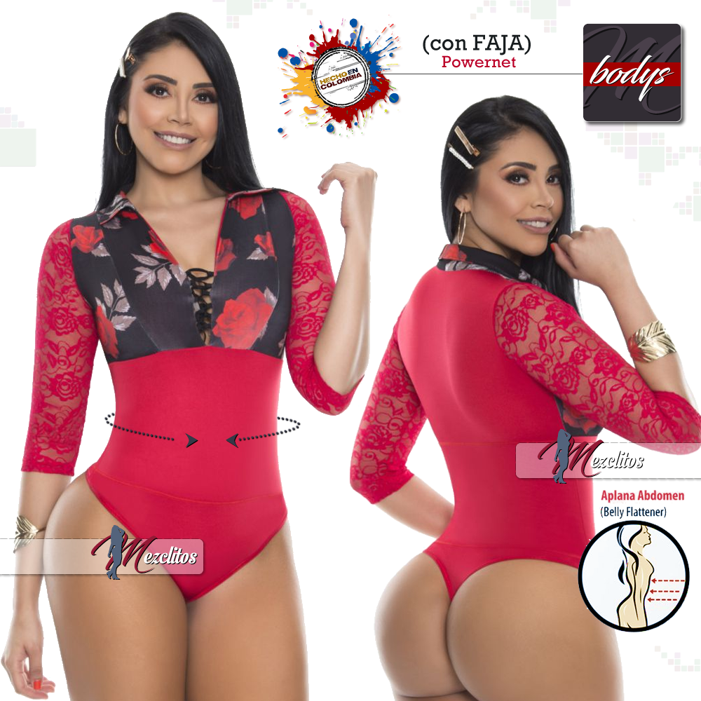 Capoheira Body Blusa BD3282 (Red) - 100% Colombiano