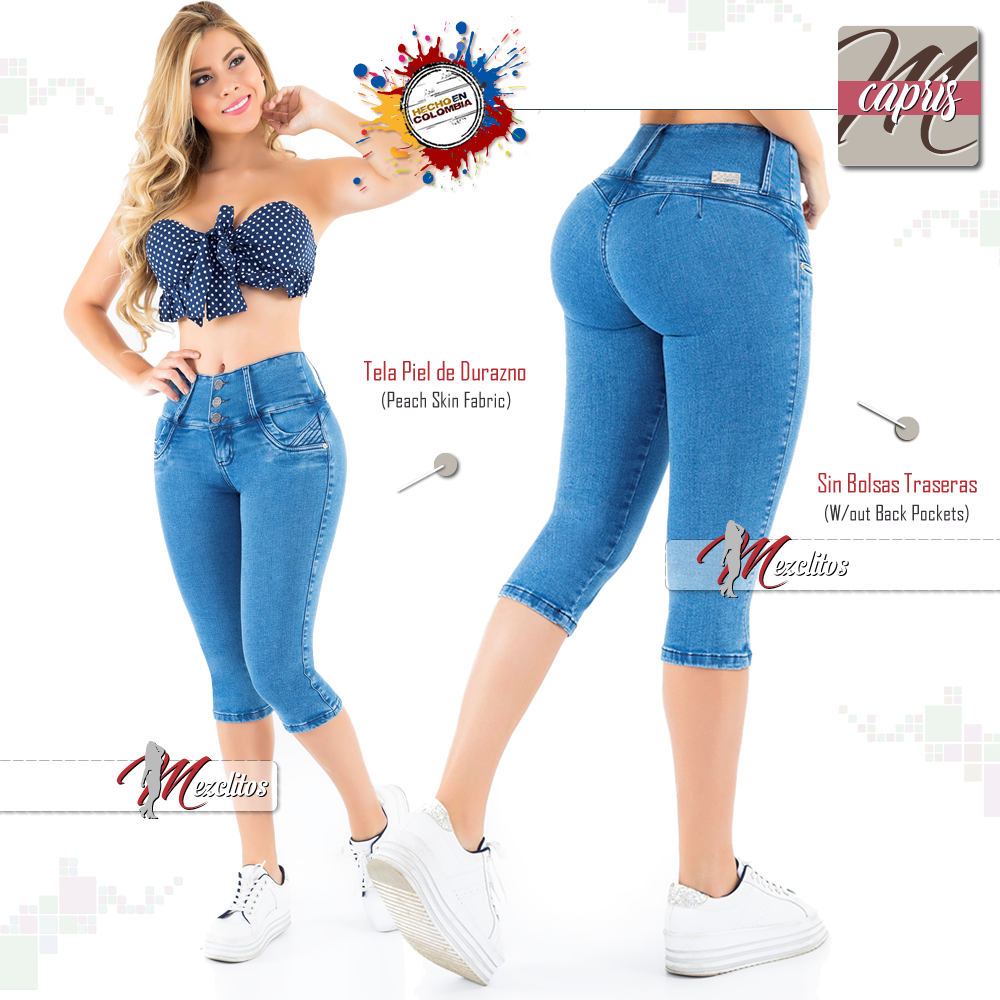 Cheviotto Jeans Capri 10442 - 100% Colombiano