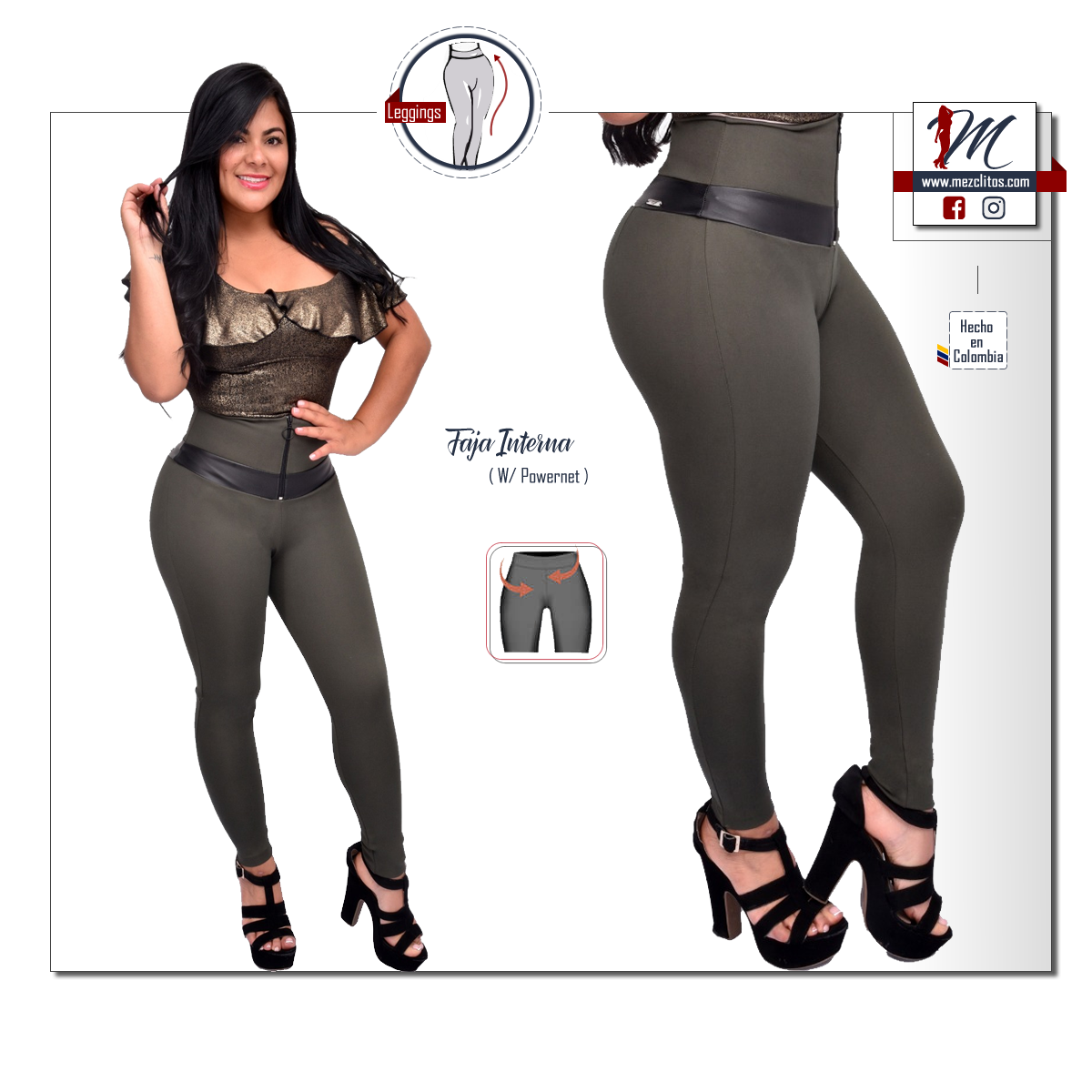 Cle Fashion Leggings 822 w/ Faja (Powernet)