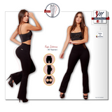 Bell Bottom Leggings 825 with Push UP Faja - Black