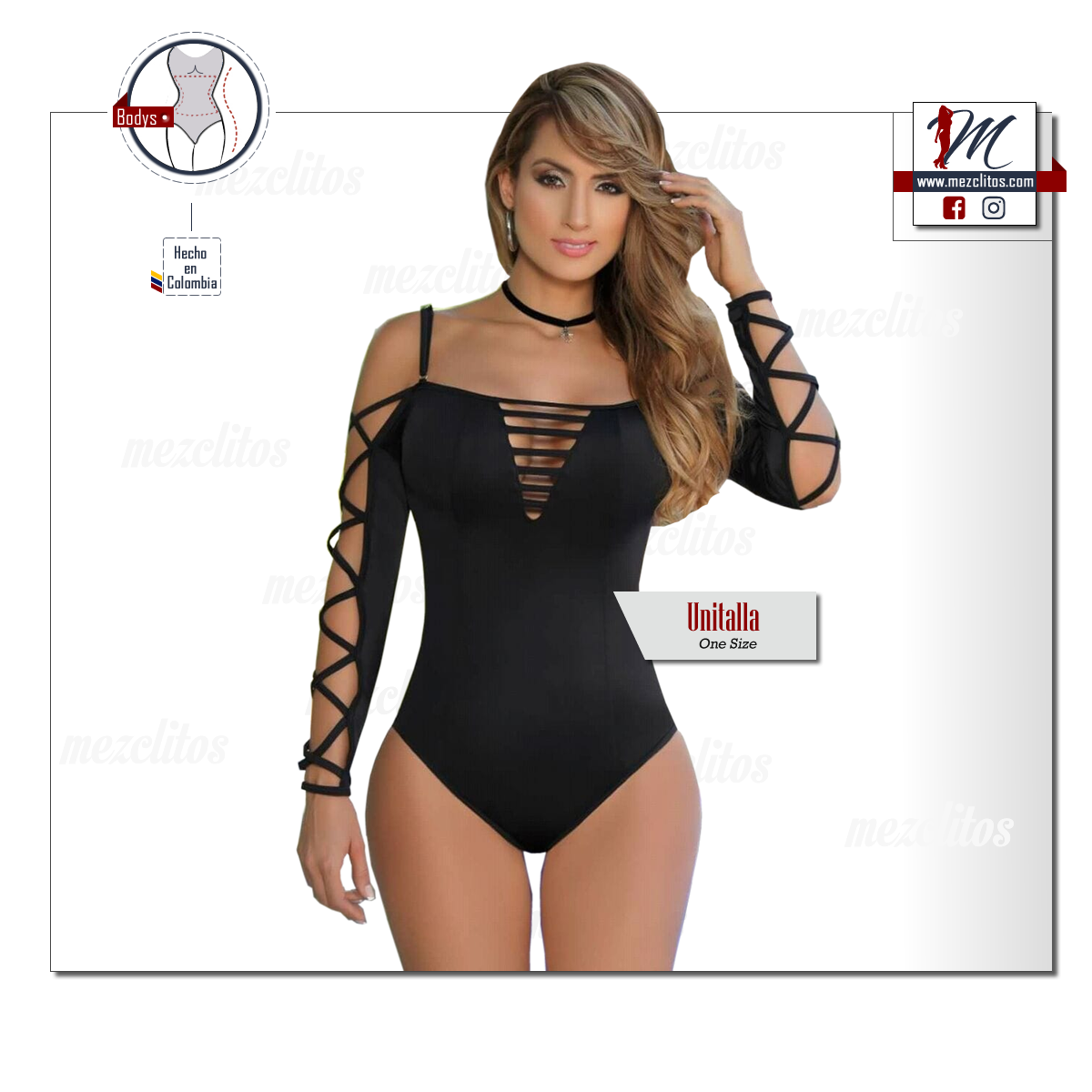 Bodysuit 1850 (one size) - 100% Colombiano