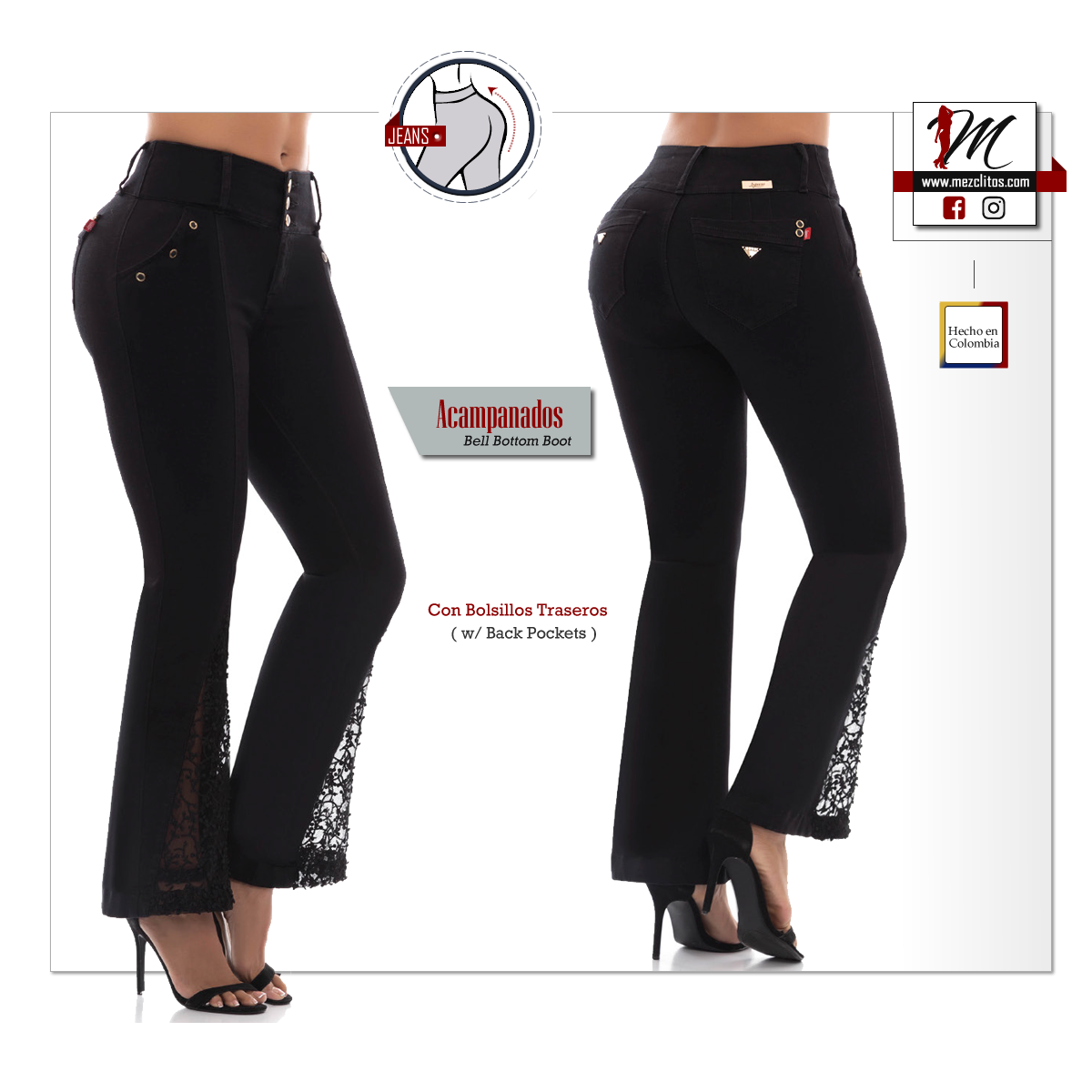 Lujuria Jeans Acampanado 706787 - 100% Colombiano