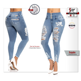 Lujuria Jeans Colombianos Rasgados 707897