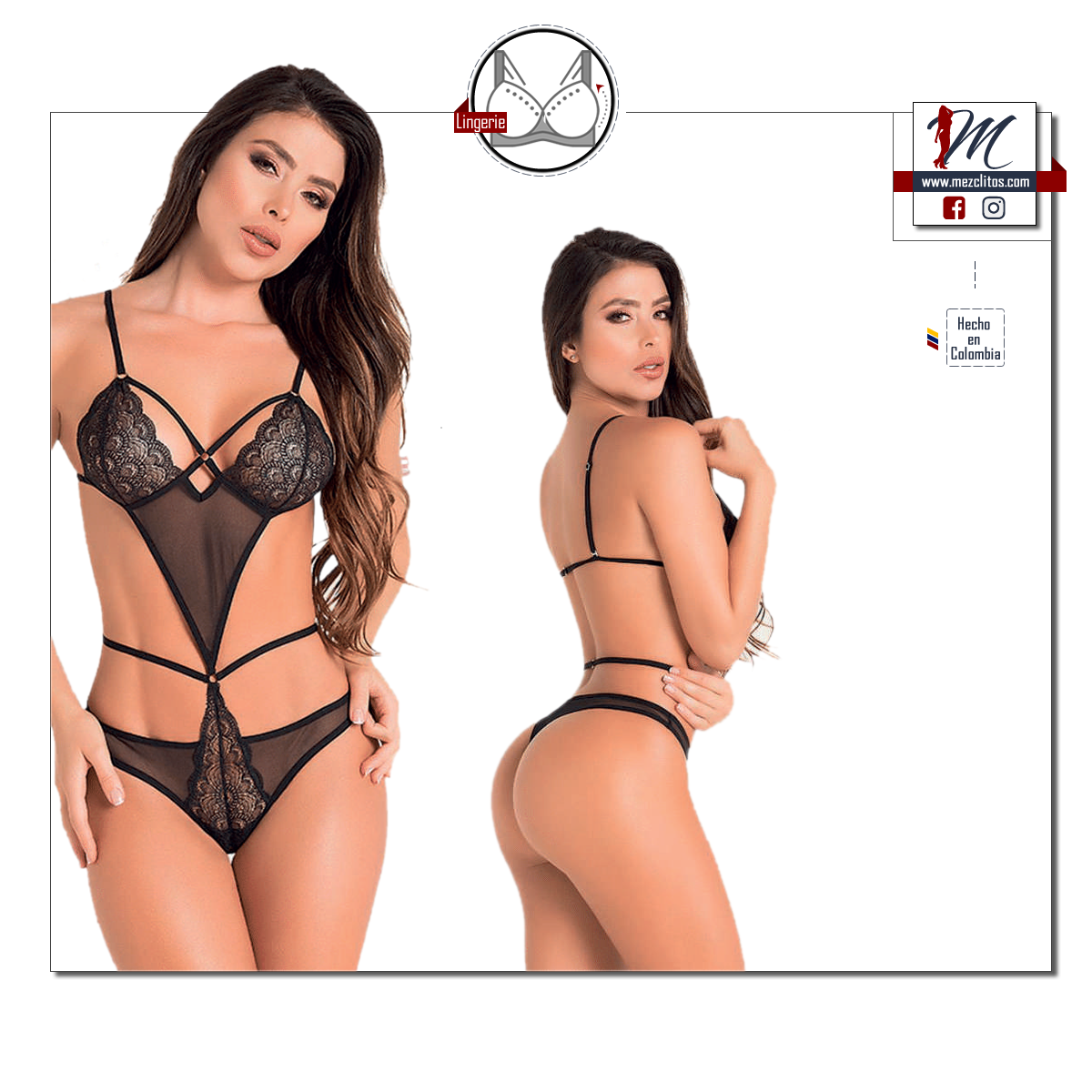 Lingerie - Mesh Triquini 10409