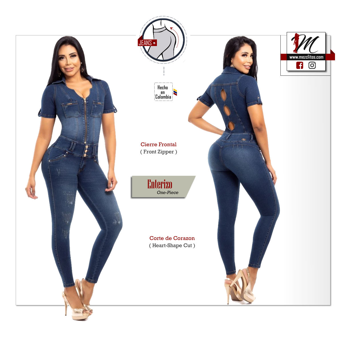 Jeans Enterizo (One Piece) 6954 - 100% Colombiano