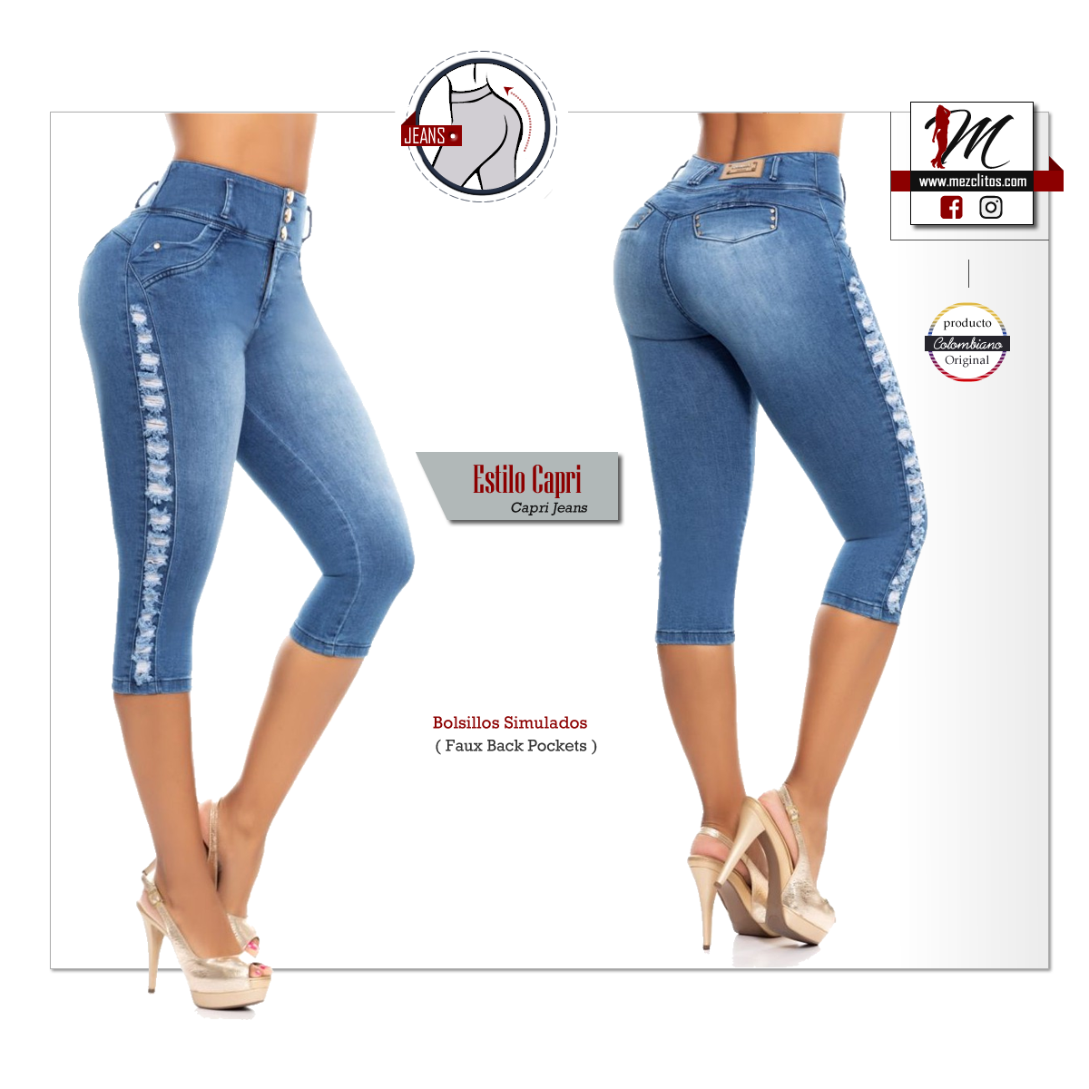 Pitbull Jeans Capri Style 7169