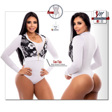 Bodysuits Reductoras 3391 (w/ faja) White/Black