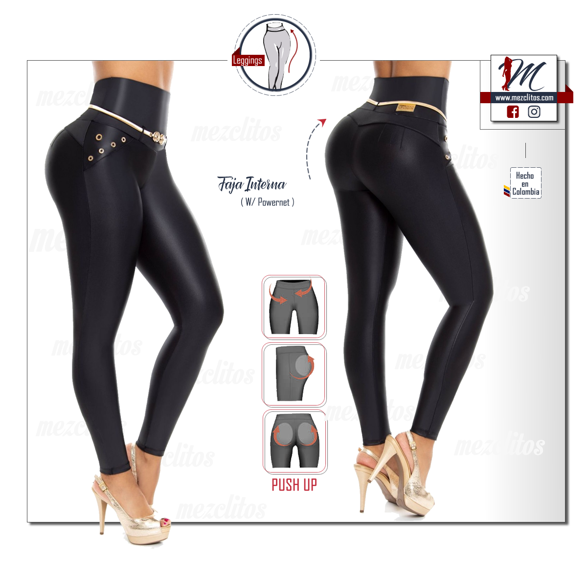 Leggings con Faja Interna 2000 - 100% Colombiano