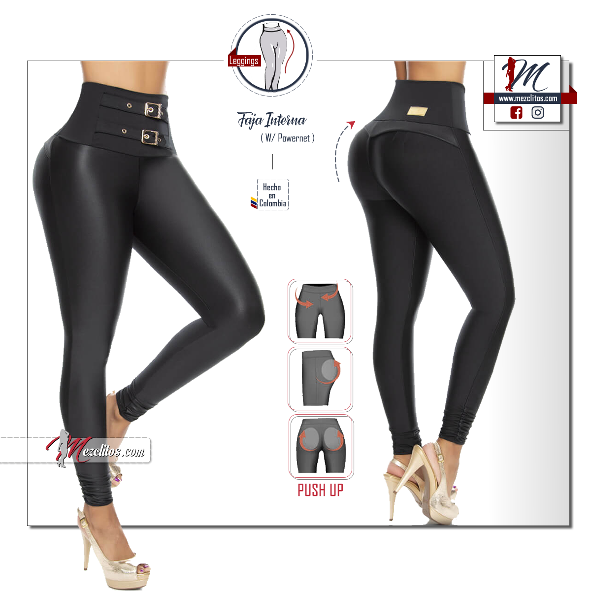 Pitbull Leggings Levantacola 984 - 100% Colombiano