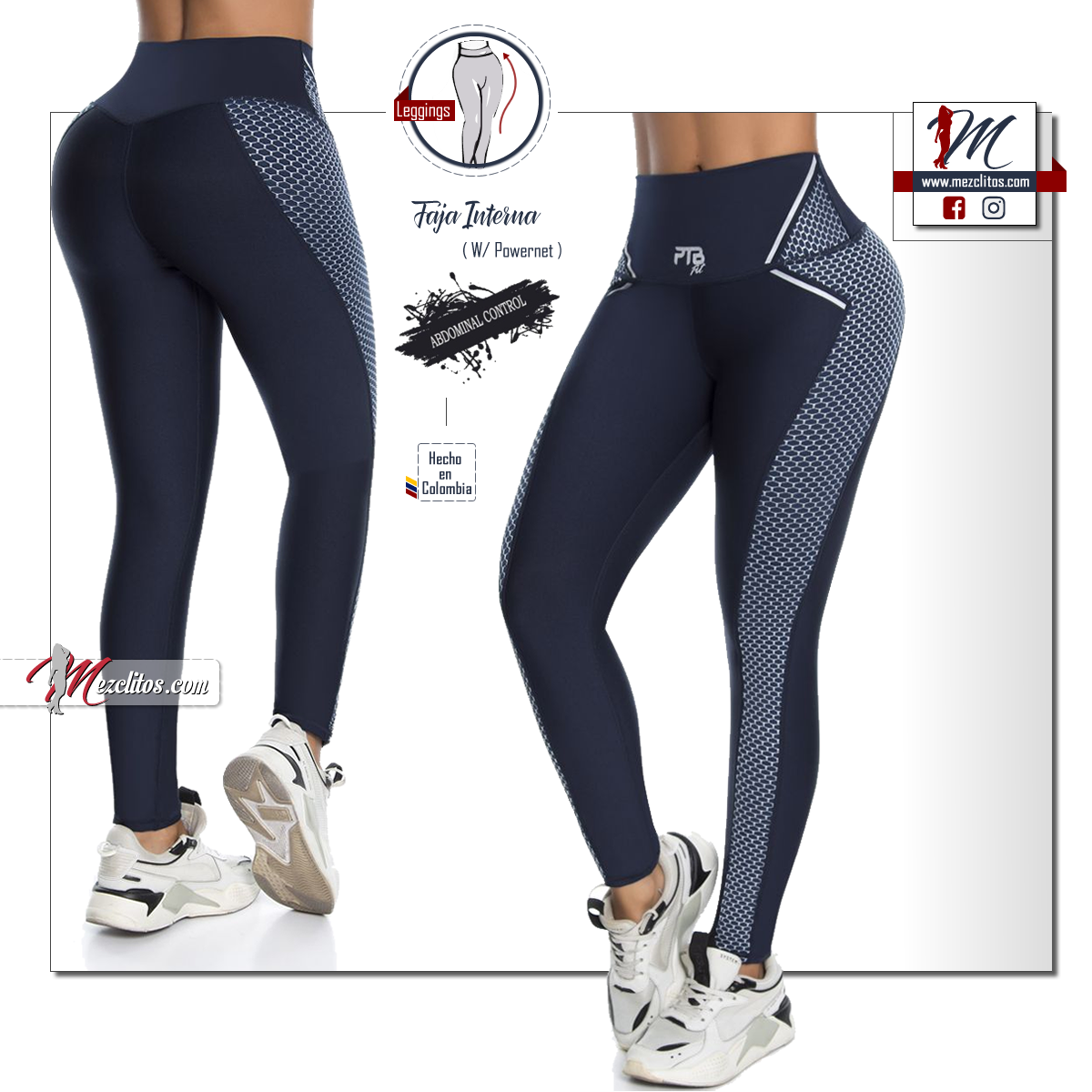 Leggings Deportivos (con Faja) DE1059 - 100% Colombiano