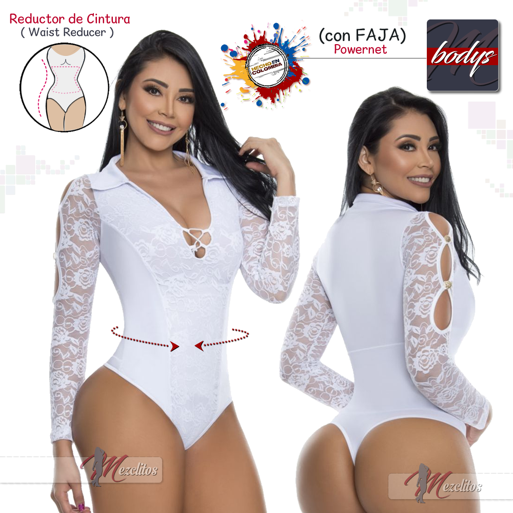 Body Reductora BD3289 (Blanco / White) - 100% Colombiano