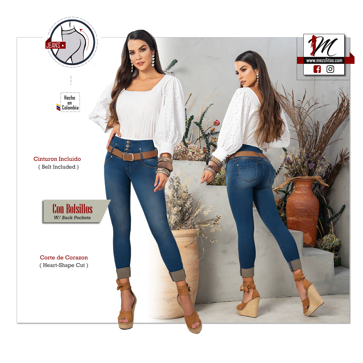 Seven7 Jeans Colombianos 1026