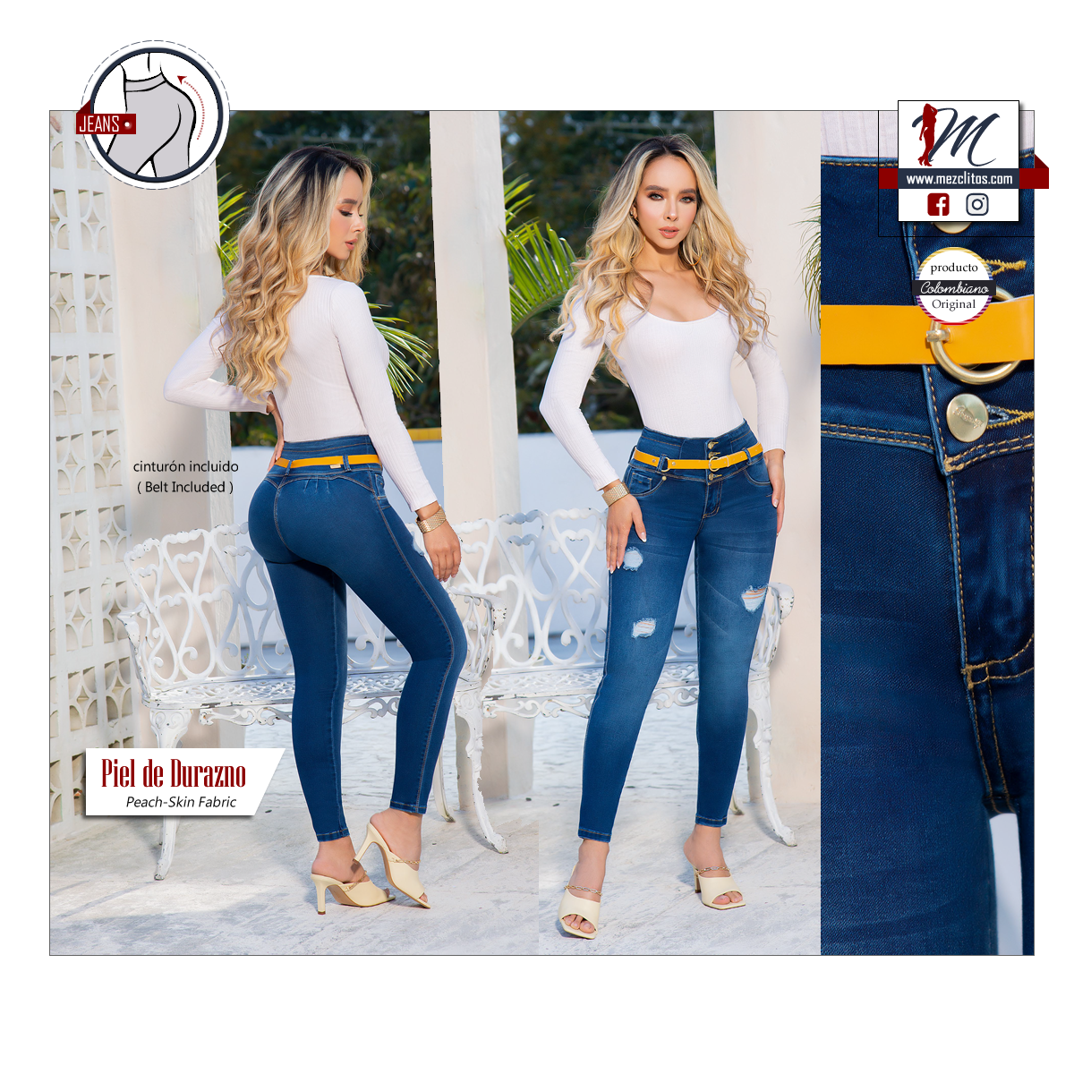 Seven7 Jeans Colombianos Levanta Cola 1231