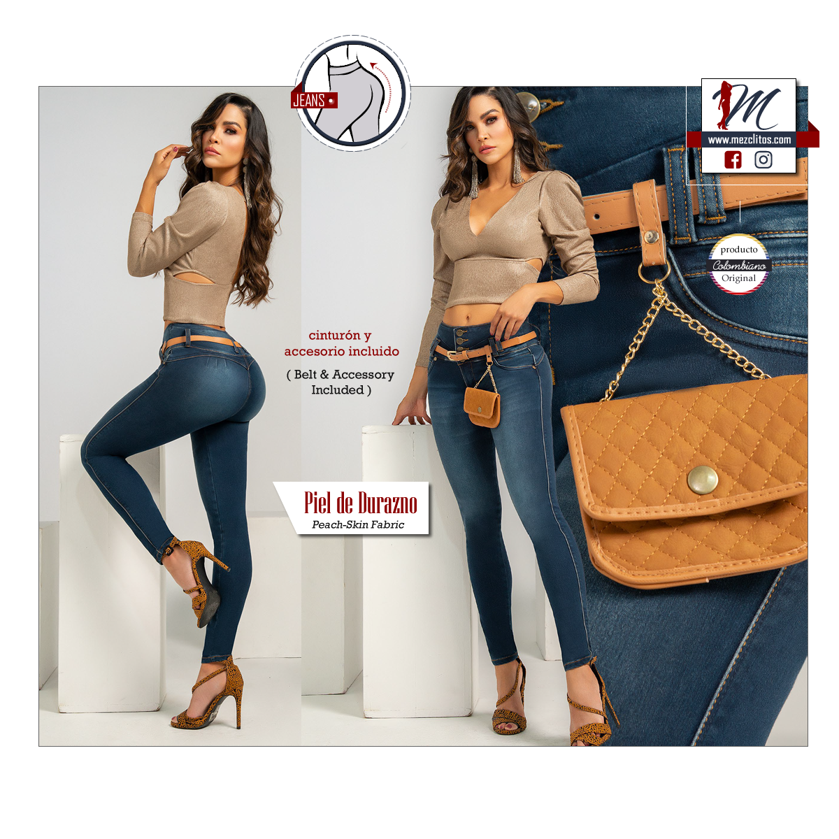 Seven7 Jeans Colombianos Levanta Cola 1265