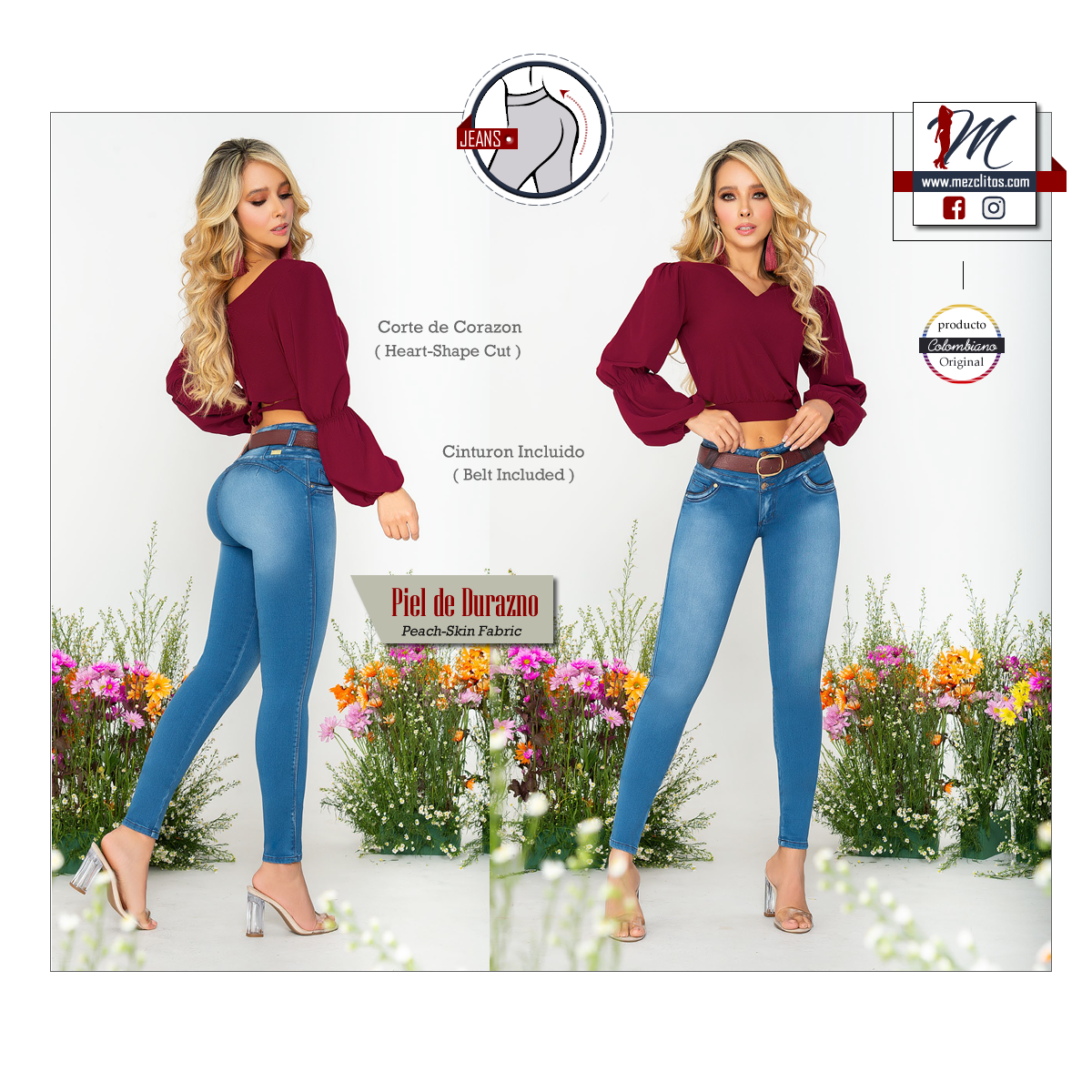 Seven7 Jeans Colombianos Levanta Cola 1271