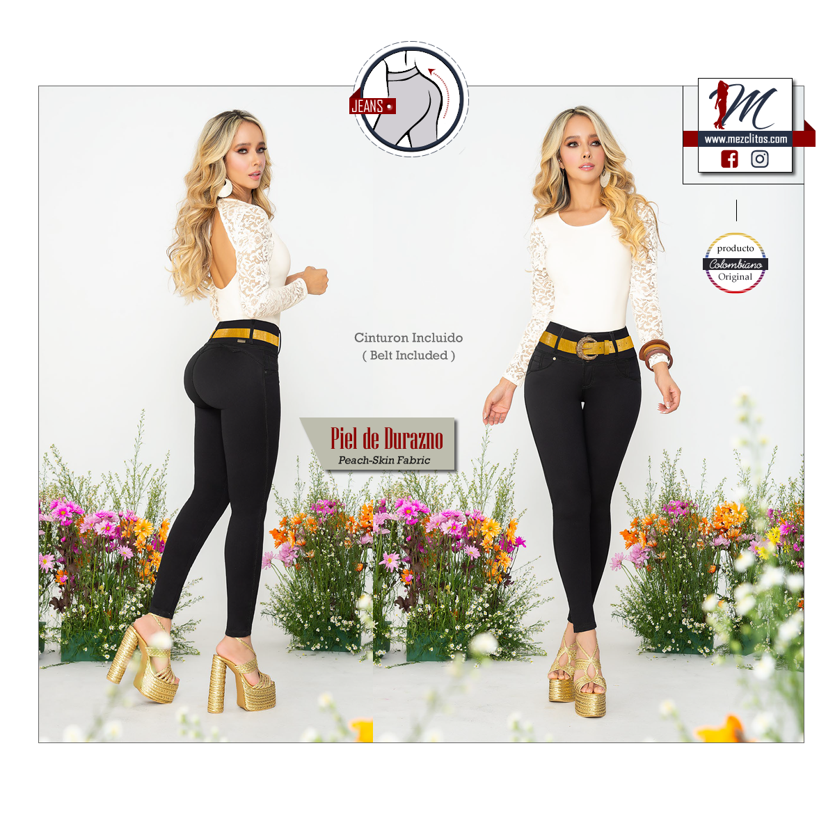 Seven7 Jeans Colombianos Levanta Cola 1294