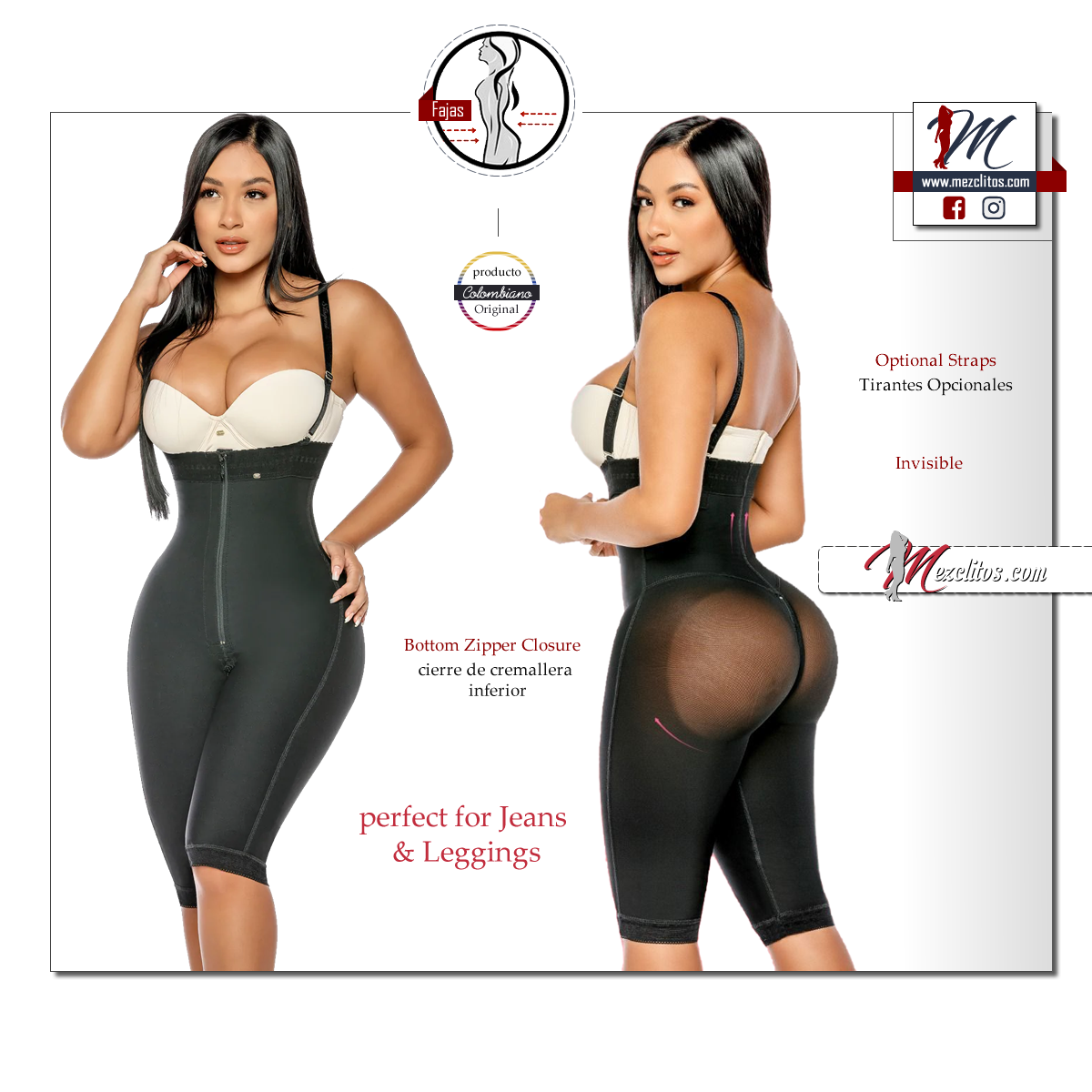 Stagmi Fajas 7108 - Strapless, Long Leg, & Invisble